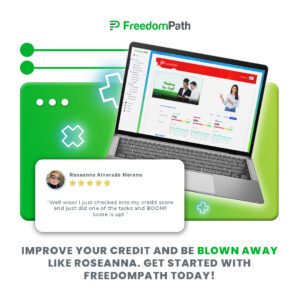 Improve your credit and overall fi9nancial health with FreedomPath!